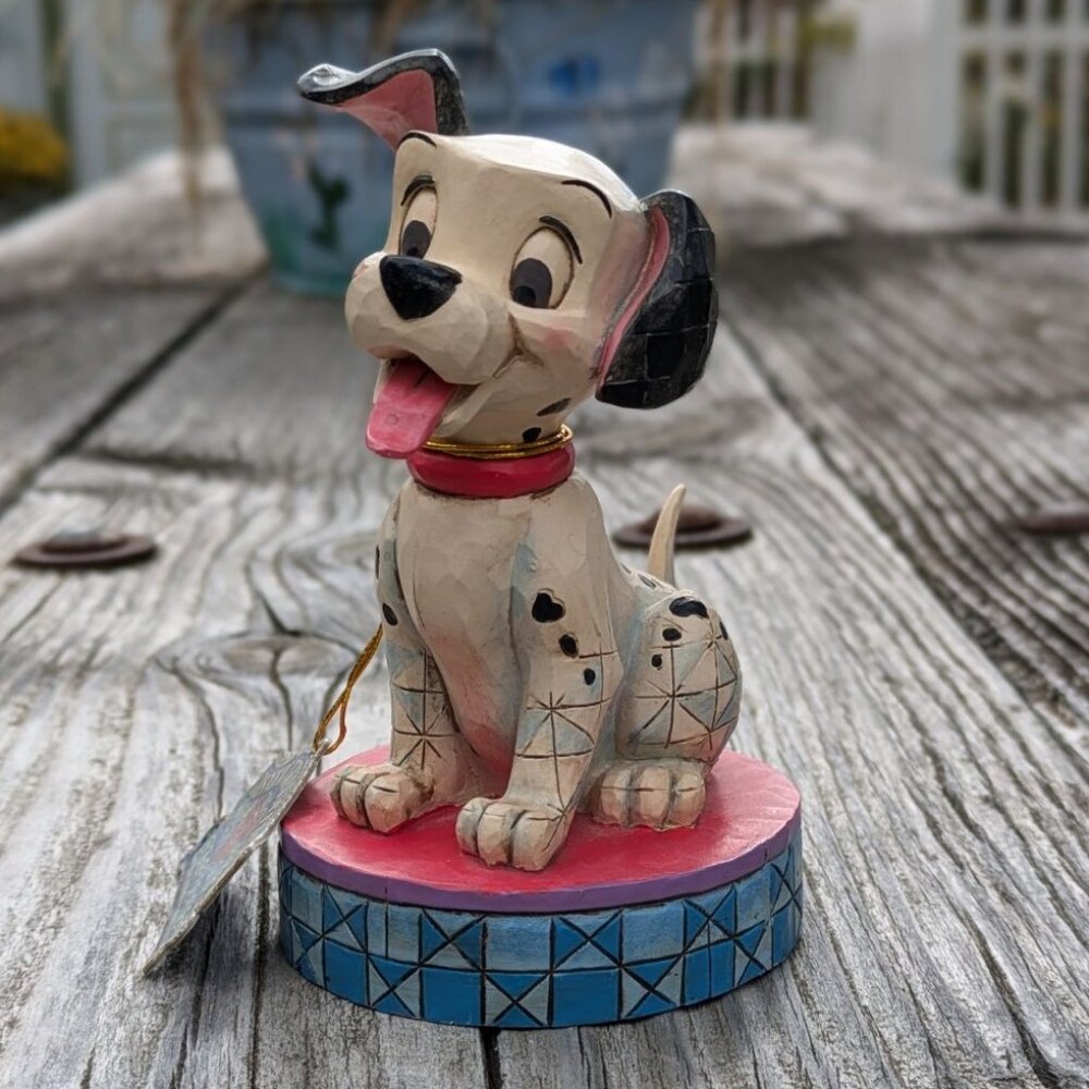 Jim Shore Signed Happy Go Lucky 101 Dalmatians Figurine